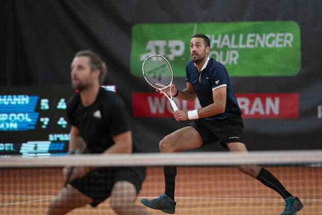 Andre Begemann, David Pel, Herren Doppel Tennis - Wolffkran Open - ATP, Tennis Herren Challenger - TC Ismaning - Ismaning - Bavaria - Germany - 24 October 2020. Â Copyright: xJuergenxHasenkopfx