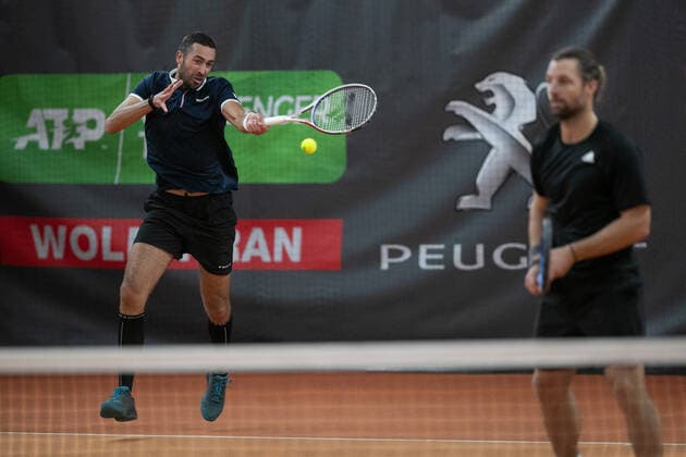 Andre Begemann, David Pel, Herren Doppel, Finale, Endspiel Tennis - Wolffkran Open - ATP, Tennis Herren Challenger - TC Ismaning - Ismaning - Bavaria - Germany - 24 October 2020. Â Copyright: xJuergenxHasenkopfx