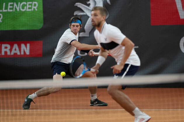 Lloyd Glasspool, Alex Lawson, Herren Doppel, Finale, Endspiel Tennis - Wolffkran Open - ATP, Tennis Herren Challenger - TC Ismaning - Ismaning - Bavaria - Germany - 24 October 2020. Â Copyright: xJuergenxHasenkopfx