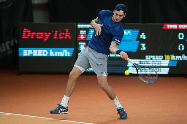 Marc-Andrea Huesler(SUI) Tennis - Wolffkran Open - ATP, Tennis Herren Challenger - TC Ismaning - Ismaning - Bavaria - Germany - 24 October 2020. Â Copyright: xJuergenxHasenkopfx