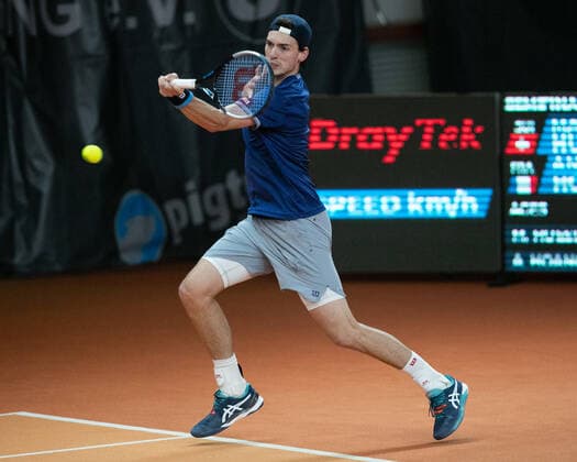 Marc-Andrea Huesler(SUI) Tennis - Wolffkran Open - ATP, Tennis Herren Challenger - TC Ismaning - Ismaning - Bavaria - Germany - 24 October 2020. Â Copyright: xJuergenxHasenkopfx