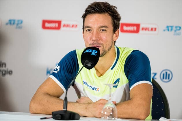 bett1HULKS Championship - ATP, Tennis Herren 250; Koeln, 24.10.2020 Andreas MIES in der Pressekonferenz Halbfinale Doppel: Marcus DANIELL (NZL) und Philipp OSWALD (AUT) vs Kevin KRAWIETZ (GER) und Andreas MIES (GER) 3 bett1HULKS Championship - ATP 250 am 24.10.2020 in Koeln (LANXESSarena), Deutschland Copyright: xBEAUTIFULxSPORTS Wunderlx
