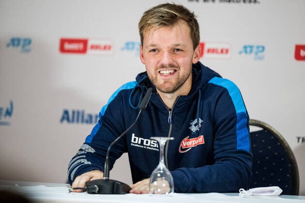 bett1HULKS Championship - ATP, Tennis Herren 250; Koeln, 24.10.2020 Kevin KRAWIETZ im in der Pressekonferenz Halbfinale Doppel: Marcus DANIELL (NZL) und Philipp OSWALD (AUT) vs Kevin KRAWIETZ (GER) und Andreas MIES (GER) 3 bett1HULKS Championship - ATP 250 am 24.10.2020 in Koeln (LANXESSarena), Deutschland Copyright: xBEAUTIFULxSPORTS Wunderlx