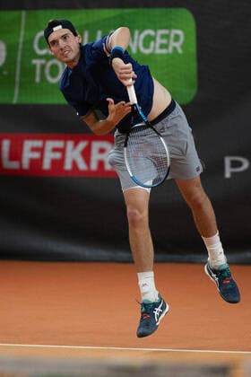 Marc-Andrea Huesler(SUI) Tennis - Wolffkran Open - ATP, Tennis Herren Challenger - TC Ismaning - Ismaning - Bavaria - Germany - 24 October 2020. Â Copyright: xJuergenHasenkopfx