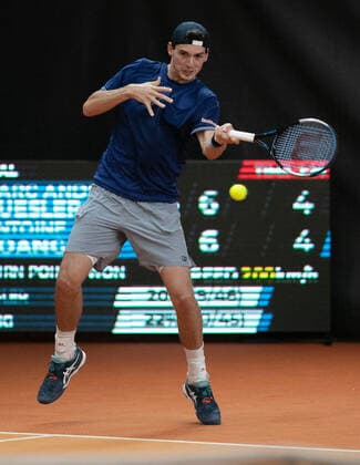 Marc-Andrea Huesler(SUI) Tennis - Wolffkran Open - ATP, Tennis Herren Challenger - TC Ismaning - Ismaning - Bavaria - Germany - 24 October 2020. Â Copyright: xJuergenHasenkopfx