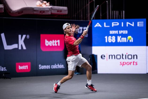 bett1HULKS Championship - ATP, Tennis Herren 250; Koeln, 24.10.2020 Diego SCHWARTZMAN (ARG) Halbfinale Felix AUGER-ALIASSIME (CAN) 5 vs Diego SCHWARTZMAN (ARG) 2 bett1HULKS Championship - ATP 250 am 24.10.2020 in Koeln (LANXESSarena), Deutschland Copyright: xBEAUTIFULxSPORTS Wunderlx