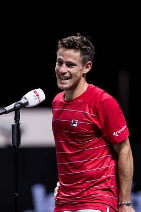 bett1HULKS Championship - ATP, Tennis Herren 250; Koeln, 24.10.2020 Diego SCHWARTZMAN (ARG) im Siegerinterview Halbfinale Felix AUGER-ALIASSIME (CAN) 5 vs Diego SCHWARTZMAN (ARG) 2 bett1HULKS Championship - ATP 250 am 24.10.2020 in Koeln (LANXESSarena), Deutschland Copyright: xBEAUTIFULxSPORTS Wunderlx