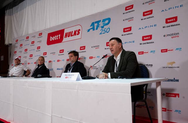 bett1HULKS CHAMPIONSHIP 2020, Köln, Cologne. Abschluss Pressekonferenz mit Adam Szpyt, Barbara Rittner, Cedric Mourier und Edwin Weindorfer bett1HULKS CHAMPIONSHIP