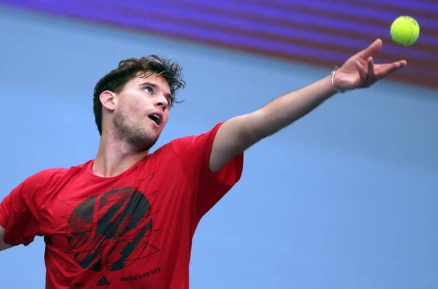 TENNIS - ATP, Tennis Herren Erste Bank Open VIENNA,AUSTRIA,25.OCT.20 - TENNIS - ATP World Tour, Erste Bank Open, preview, training. Image shows Dominic Thiem (AUT). GEPAxpictures xWalterxLuger
