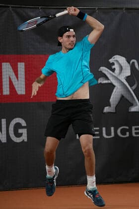 Marc-Andrea Huesler(SUI) Tennis - Wolffkran Open - ATP, Tennis Herren Challenger - TC Ismaning - Ismaning - Bavaria - Germany - 25 October 2020. Â Copyright: xJuergenxHasenkopfx
