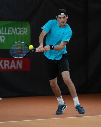 Marc-Andrea Huesler(SUI) Tennis - Wolffkran Open - ATP, Tennis Herren Challenger - TC Ismaning - Ismaning - Bavaria - Germany - 25 October 2020. Â Copyright: xJuergenxHasenkopfx