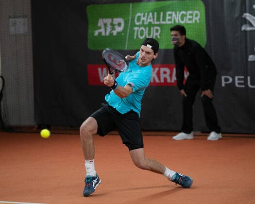 Marc-Andrea Huesler(SUI) Tennis - Wolffkran Open - ATP, Tennis Herren Challenger - TC Ismaning - Ismaning - Bavaria - Germany - 25 October 2020. Â Copyright: xJuergenxHasenkopfx