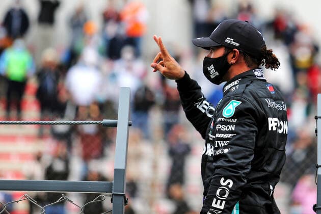 Motorsports: FIA Formula One World Championship, WM, Weltmeisterschaft 2020, Grand Prix of Portugal Motorsports: FIA Formula One World Championship 2020, Grand Prix of Portugal, 44 Lewis Hamilton (GBR, Mercedes-AMG Petronas Formula One Team),