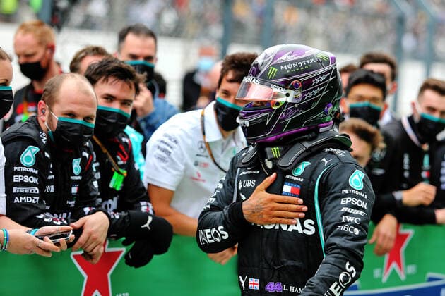 Motorsports: FIA Formula One World Championship, WM, Weltmeisterschaft 2020, Grand Prix of Portugal Motorsports: FIA Formula One World Championship 2020, Grand Prix of Portugal, 44 Lewis Hamilton (GBR, Mercedes-AMG Petronas Formula One Team),