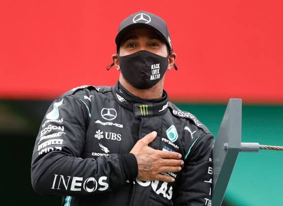 Motorsports: FIA Formula One World Championship, WM, Weltmeisterschaft 2020, Grand Prix of Portugal Motorsports: FIA Formula One World Championship 2020, Grand Prix of Portugal, 44 Lewis Hamilton (GBR, Mercedes-AMG Petronas Formula One Team),