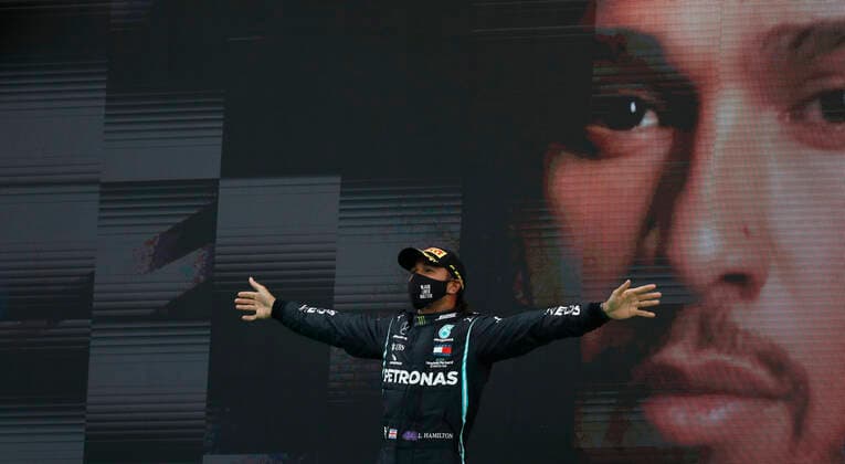 Motorsports: FIA Formula One World Championship, WM, Weltmeisterschaft 2020, Grand Prix of Portugal Motorsports: FIA Formula One World Championship 2020, Grand Prix of Portugal, 44 Lewis Hamilton (GBR, Mercedes-AMG Petronas Formula One Team),