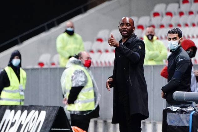Patrick Vieira (entraineur de l OGC Nice) FOOTBALL : OGC Nice vs Lille - Nice - 25 10 2020 NorbertScanella PanoramiC 