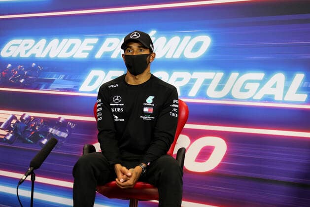 Motorsports: FIA Formula One World Championship, WM, Weltmeisterschaft 2020, Grand Prix of Portugal Motorsports: FIA Formula One World Championship 2020, Grand Prix of Portugal, 44 Lewis Hamilton (GBR, Mercedes-AMG Petronas Formula One Team),
