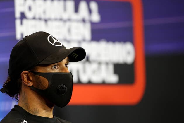 Motorsports: FIA Formula One World Championship, WM, Weltmeisterschaft 2020, Grand Prix of Portugal Motorsports: FIA Formula One World Championship 2020, Grand Prix of Portugal, 44 Lewis Hamilton (GBR, Mercedes-AMG Petronas Formula One Team),