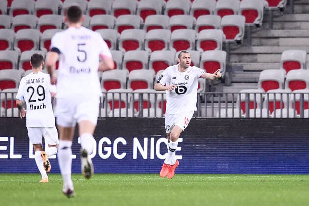 JOIE - 17 BURAK YILMAZ (LIL) FOOTBALL : Nice vs Lille - Ligue 1 Uber Eats - 25 10 2020 FEP Panoramic 
