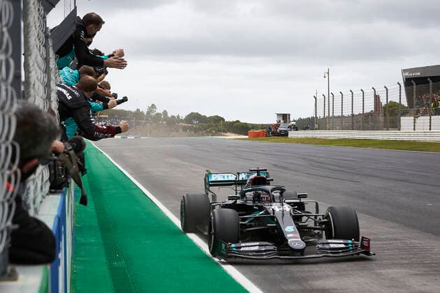 Motorsports: FIA Formula One World Championship, WM, Weltmeisterschaft 2020, Grand Prix of Portugal Motorsports: FIA Formula One World Championship 2020, Grand Prix of Portugal, 44 Lewis Hamilton (GBR, Mercedes-AMG Petronas Formula One Team),