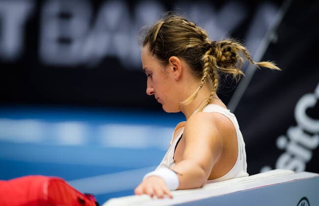 October 25, 2020, Ostrava, CZECH REPUBLIC: Victoria Azarenka of Belarus in action during the final of the 2020 J&T Banka Ostrava Open WTA, Tennis Damen Premier tennis tournament against Aryna Sabalenka of Belarus Ostrava CZECH REPUBLIC - ZUMAa181 20201025_zaa_a181_097 Copyright: xRobxPrangex