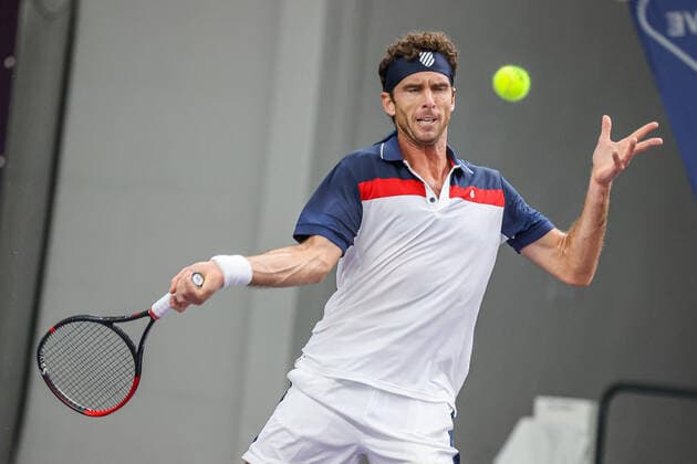 Im Bild: Roberto Marcora (ITA) TENNIS CHALLENGER HAMBURG - presented by TANNENHOF, Hamburg, Hamburger Tennisverban, 26.10.2020,