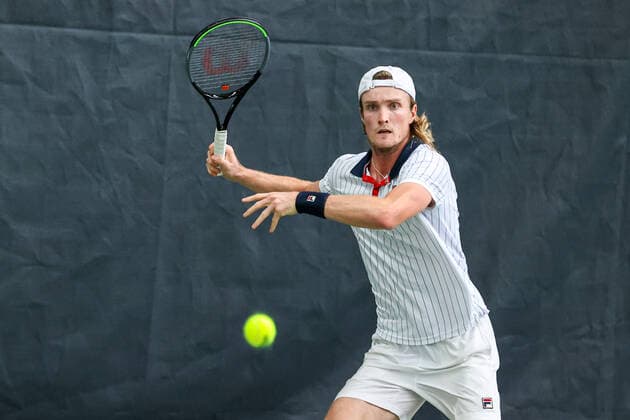 Im Bild: Mikael Torpegaard (DEN) TENNIS CHALLENGER HAMBURG - presented by TANNENHOF, Hamburg, Hamburger Tennisverban, 26.10.2020,