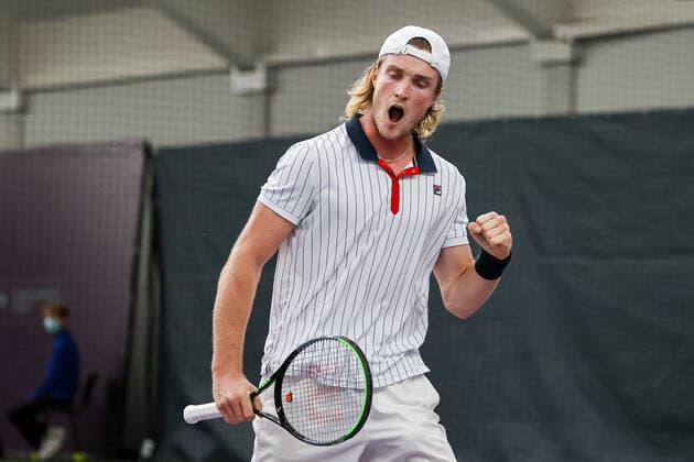 Sport Bilder des Tages Im Bild: Mikael Torpegaard (DEN) TENNIS CHALLENGER HAMBURG - presented by TANNENHOF, Hamburg, Hamburger Tennisverban, 26.10.2020,