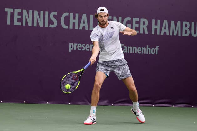 Im Bild: Maxime Cressy (USA) TENNIS CHALLENGER HAMBURG - presented by TANNENHOF, Hamburg, Hamburger Tennisverban, 26.10.2020,
