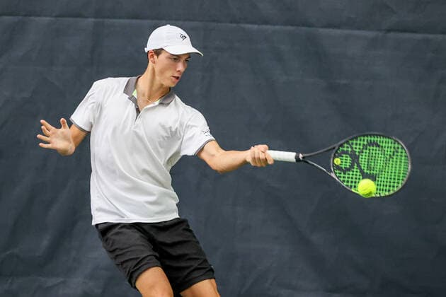Im Bild: Benito SANCHEZ MARTINEZ (GER) TENNIS CHALLENGER HAMBURG - presented by TANNENHOF, Hamburg, Hamburger Tennisverband, 26.10.2020,