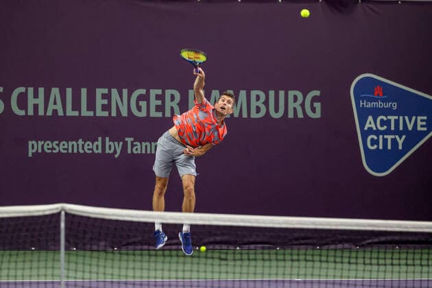Sport Bilder des Tages Im Bild: Yannick Maden (GER) TENNIS CHALLENGER HAMBURG - presented by TANNENHOF, Hamburg, Hamburger Tennisverband, 26.10.2020,