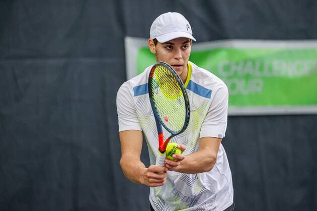 Im Bild: Pavel KOTOV (RUS) TENNIS CHALLENGER HAMBURG - presented by TANNENHOF, Hamburg, Hamburger Tennisverband, 27.10.2020,