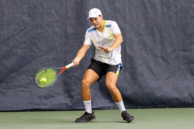 Im Bild: Pavel KOTOV (RUS) TENNIS CHALLENGER HAMBURG - presented by TANNENHOF, Hamburg, Hamburger Tennisverband, 27.10.2020,