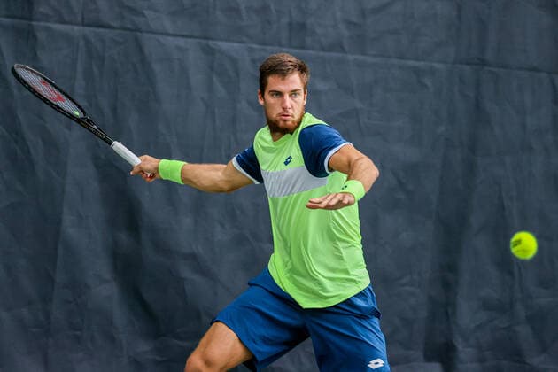 Im Bild: Borna GOJO (CRO) TENNIS CHALLENGER HAMBURG - presented by TANNENHOF, Hamburg, Hamburger Tennisverband, 27.10.2020,