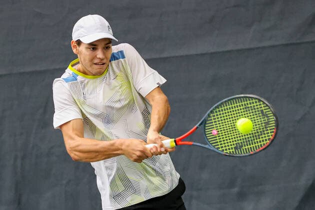 Im Bild: Pavel KOTOV (RUS) TENNIS CHALLENGER HAMBURG - presented by TANNENHOF, Hamburg, Hamburger Tennisverband, 27.10.2020,