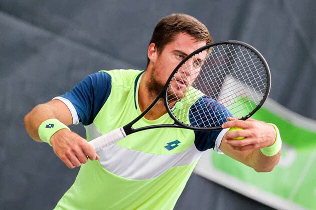 Im Bild: Borna GOJO (CRO) TENNIS CHALLENGER HAMBURG - presented by TANNENHOF, Hamburg, Hamburger Tennisverband, 27.10.2020,