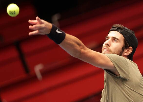 TENNIS - ATP, Tennis Herren Erste Bank Open VIENNA,AUSTRIA,27.OCT.20 - TENNIS - ATP World Tour, Erste Bank Open. Image shows Karen Khachanov (RUS). GEPAxpictures xWalterxLuger