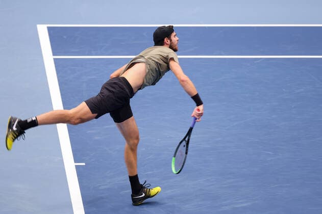 TENNIS - ATP, Tennis Herren Erste Bank Open VIENNA,AUSTRIA,27.OCT.20 - TENNIS - ATP World Tour, Erste Bank Open. Image shows Karen Khachanov (RUS). GEPAxpictures xChristianxWalgram