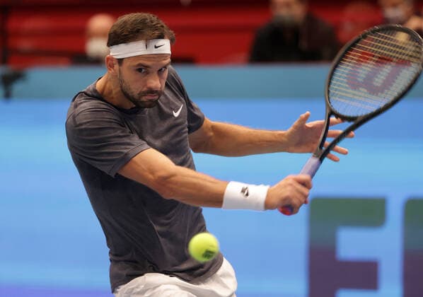 TENNIS - ATP, Tennis Herren Erste Bank Open VIENNA,AUSTRIA,27.OCT.20 - TENNIS - ATP World Tour, Erste Bank Open. Image shows Grigor Dimitrov (BUL). GEPAxpictures xWalterxLuger
