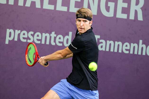 Im Bild: Cedrik-Marcel STEBE (GER) TENNIS CHALLENGER HAMBURG - presented by TANNENHOF, Hamburg, Hamburger Tennisverband, 27.10.2020,