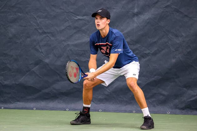 Im Bild: Daniel Altmaier (GER WC) beim Training TENNIS CHALLENGER HAMBURG - presented by TANNENHOF, Hamburg, Hamburger Tennisverband, 27.10.2020,
