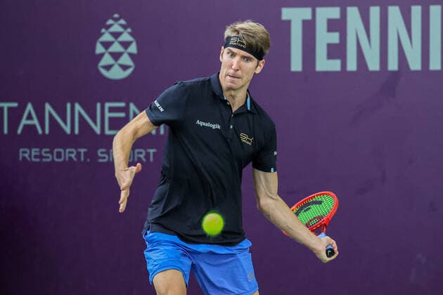 Im Bild: Cedrik-Marcel STEBE (GER) TENNIS CHALLENGER HAMBURG - presented by TANNENHOF, Hamburg, Hamburger Tennisverband, 27.10.2020,