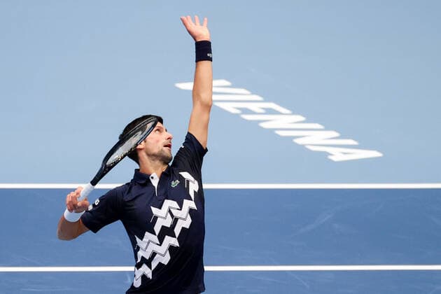 TENNIS - ATP, Tennis Herren Erste Bank Open VIENNA,AUSTRIA,27.OCT.20 - TENNIS - ATP World Tour, Erste Bank Open. Image shows Novak Djokovic (SRB). GEPAxpictures xChristianxWalgram