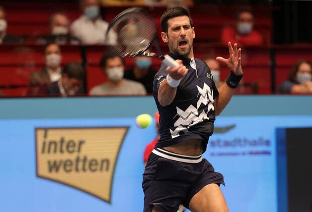 TENNIS - ATP, Tennis Herren Erste Bank Open VIENNA,AUSTRIA,27.OCT.20 - TENNIS - ATP World Tour, Erste Bank Open. Image shows Novak Djokovic (SRB). GEPAxpictures xWalterxLuger