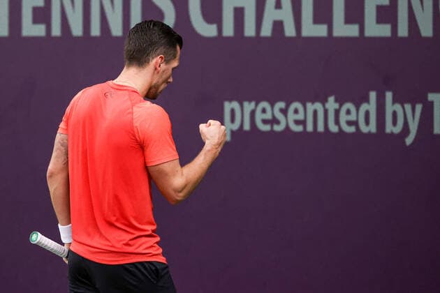 Im Bild: Tobias KAMKE (GER) TENNIS CHALLENGER HAMBURG - presented by TANNENHOF, Hamburg, Hamburger Tennisverband, 27.10.2020,
