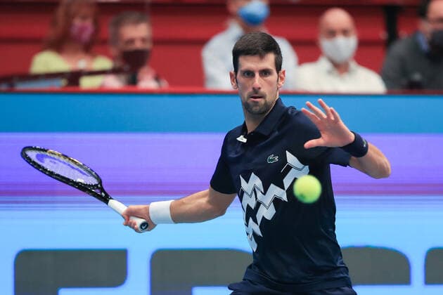 Novak Djokovic (SRB) Tennis - ERSTE BANK OPEN 2020 - ATP, Tennis Herren 500 - Stadthalle - Wien - - Oesterreich - 27 October 2020. Â Copyright: xJuergenxHasenkopfx