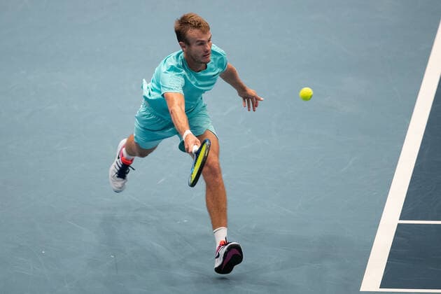 Vitaliy Sachko (UKR) Tennis - ERSTE BANK OPEN 2020 - ATP, Tennis Herren 500 - Stadthalle - Wien - - Oesterreich - 27 October 2020. Â Copyright: xJuergenxHasenkopfx