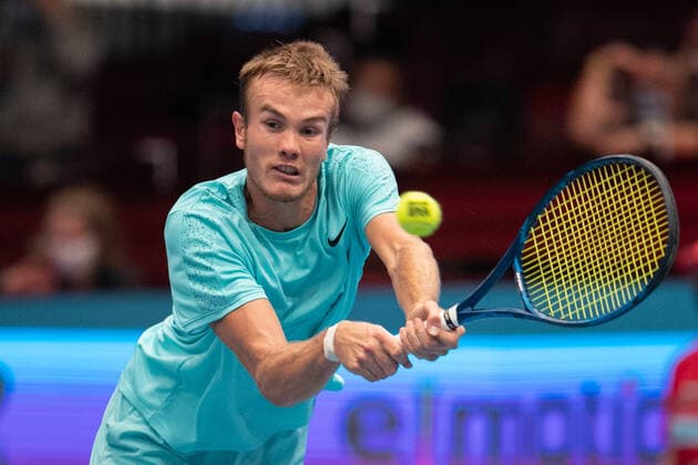 Vitaliy Sachko (UKR) Tennis - ERSTE BANK OPEN 2020 - ATP, Tennis Herren 500 - Stadthalle - Wien - - Oesterreich - 27 October 2020. Â Copyright: xJuergenxHasenkopfx