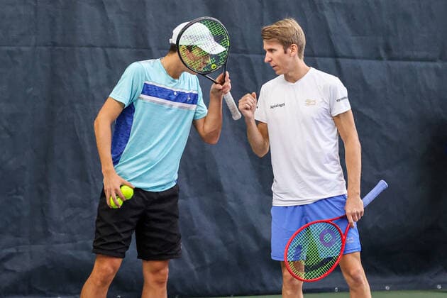 Im Bild: Benito SANCHEZ MARTINEZ (GER) und Cedrik-Marcel STEBE (GER) TENNIS CHALLENGER HAMBURG - presented by TANNENHOF, Hamburg, DTB-Stützpunkt Hamburg, 28.10.2020,